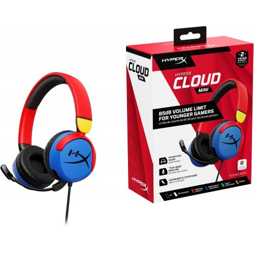 Купить Наушники HyperX Cloud Mini (7G8F3AA) Multi-Color - цена в Харькове, Киеве, Днепре, Одессе
в интернет-магазине Telemart фото