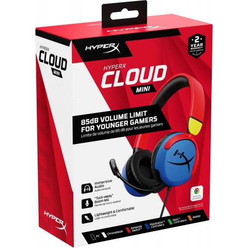 Купить Наушники HyperX Cloud Mini (7G8F3AA) Multi-Color - цена в Харькове, Киеве, Днепре, Одессе
в интернет-магазине Telemart фото