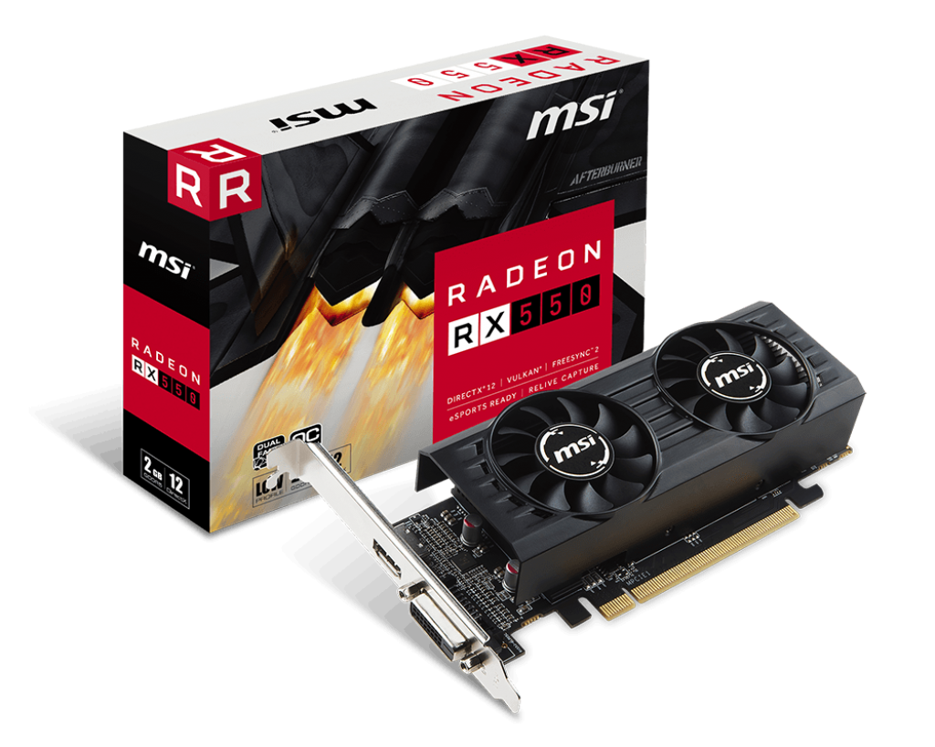 Продать Видеокарта MSI Radeon RX 550 2048MB (RX 550 2GT LP OC) по Trade-In  интернет-магазине Телемарт - Киев, Днепр, Украина