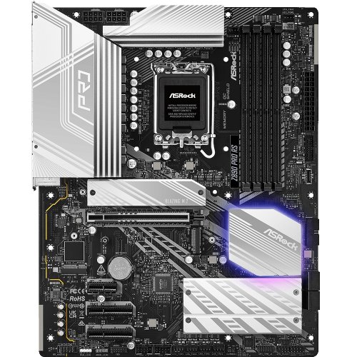 Купить Материнская плата AsRock Z890 Pro RS (s1851, Intel Z890) с проверкой совместимости: обзор, характеристики, цена в Киеве, Днепре, Одессе, Харькове, Украине | интернет-магазин TELEMART.UA фото