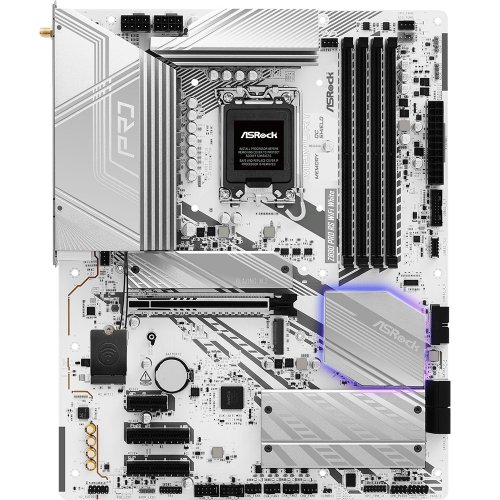 Материнська плата AsRock Z890 Pro RS WiFi White (s1851, Intel Z890) купити з перевіркою сумісності: огляд, характеристики, ціна у Києві, Львові, Вінниці, Хмельницькому, Івано-Франківську, Україні | інтернет-магазин TELEMART.UA фото