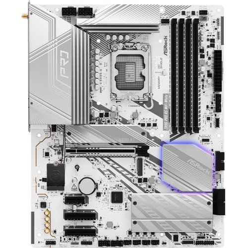 Материнська плата AsRock Z890 Pro RS WiFi White (s1851, Intel Z890) купити з перевіркою сумісності: огляд, характеристики, ціна у Києві, Львові, Вінниці, Хмельницькому, Івано-Франківську, Україні | інтернет-магазин TELEMART.UA фото