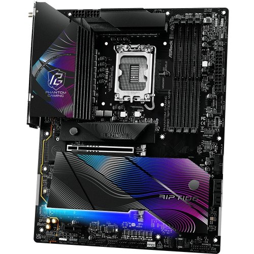 Купить Материнская плата AsRock Z890 Riptide WiFi (s1851, Intel Z890) с проверкой совместимости: обзор, характеристики, цена в Киеве, Днепре, Одессе, Харькове, Украине | интернет-магазин TELEMART.UA фото