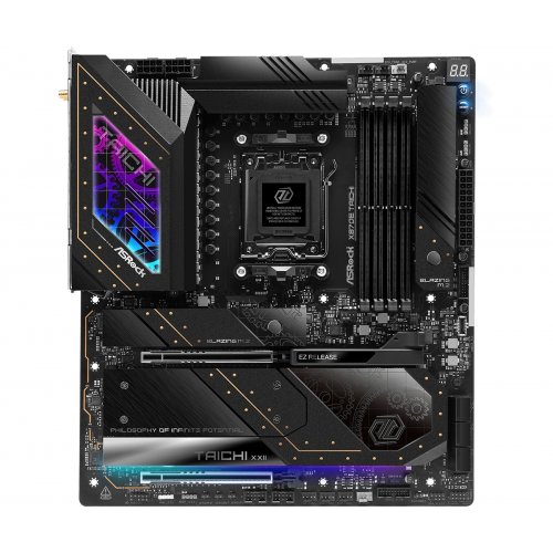 Купить Материнская плата AsRock X870E Taichi (sAM5, AMD X870E) с проверкой совместимости: обзор, характеристики, цена в Киеве, Днепре, Одессе, Харькове, Украине | интернет-магазин TELEMART.UA фото