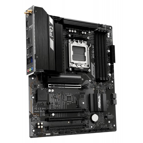 Материнська плата AsRock X870 Pro RS WiFi (sAM5, AMD X870) купити в Україні: Київ, Львів, Хмельницький, Тернопіль | Перевірка сумісності, низька ціна, відгуки, характеристики від TELEMART фото