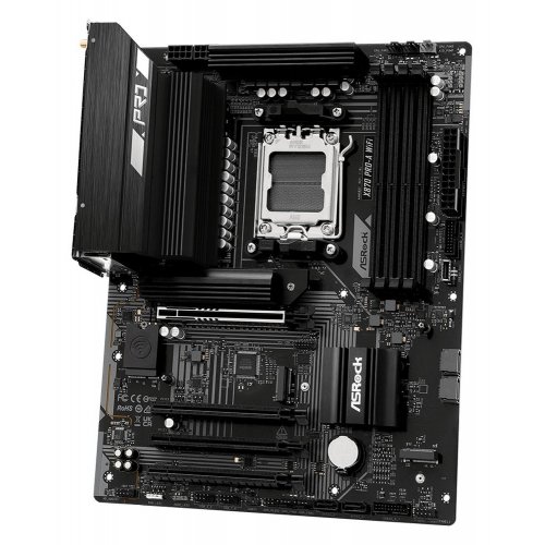 Материнська плата AsRock X870 Pro RS WiFi (sAM5, AMD X870) купити в Україні: Київ, Львів, Хмельницький, Тернопіль | Перевірка сумісності, низька ціна, відгуки, характеристики від TELEMART фото