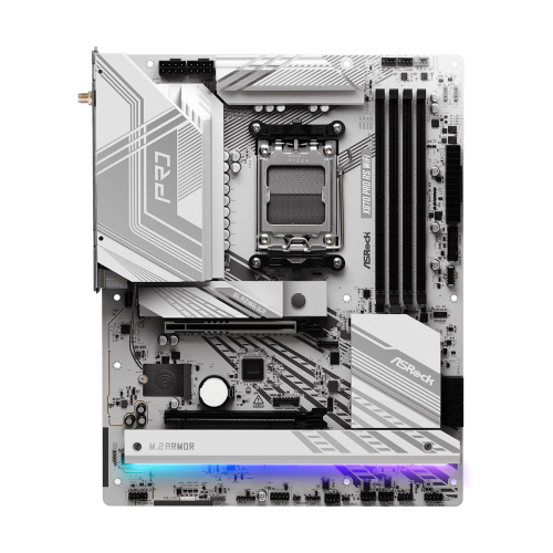 Материнская плата AsRock X870 Pro RS WiFi (sAM5, AMD X870) купить в Украине: Киев, Днепр, Харьков, Одесса  | Проверка совместимости, низкая цена, отзывы, характеристики от TELEMART фото