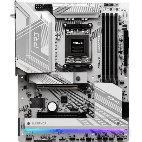 Photo Motherboard AsRock X870 Pro RS WiFi (sAM5, AMD X870)