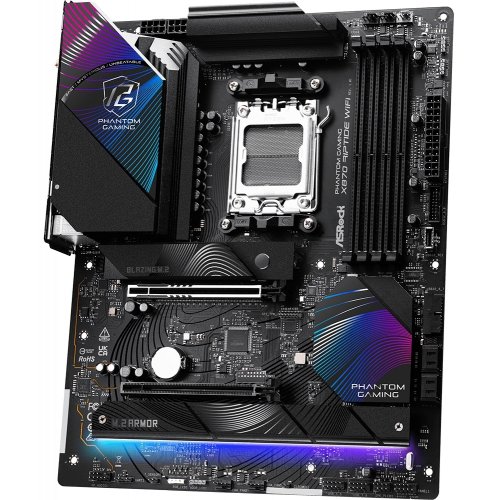 Купить Материнская плата AsRock X870 Riptide WiFi (sAM5, AMD X870) с проверкой совместимости: обзор, характеристики, цена в Киеве, Днепре, Одессе, Харькове, Украине | интернет-магазин TELEMART.UA фото