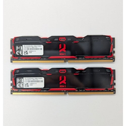 Купить Озу GoodRAM DDR4 16GB (2x8GB) 3200Mhz IRDM X Red (IR-XR3200D464L16SA/16GDC) (Восстановлено продавцом, 687593) с проверкой совместимости: обзор, характеристики, цена в Киеве, Днепре, Одессе, Харькове, Украине | интернет-магазин TELEMART.UA фото