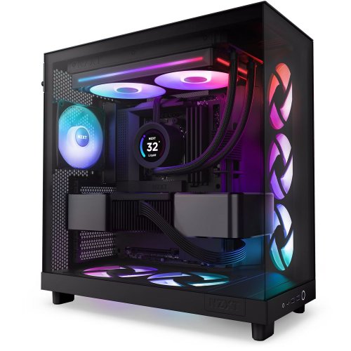 Купить Кулер для корпуса NZXT F280 RGB Core (RF-U28HF-B1) Black с проверкой совместимости: обзор, характеристики, цена в Киеве, Днепре, Одессе, Харькове, Украине | интернет-магазин TELEMART.UA фото