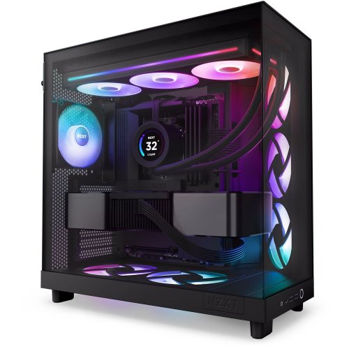 Кулер для корпуса NZXT F360 RGB Core (RF-U36HF-B1) Black купити з перевіркою сумісності: огляд, характеристики, ціна у Києві, Львові, Вінниці, Хмельницькому, Івано-Франківську, Україні | інтернет-магазин TELEMART.UA фото