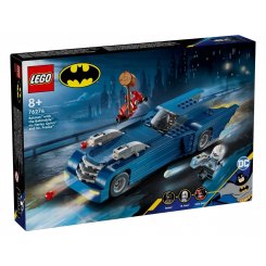 Конструктор LEGO DC Batman Бэтмен на бетмобиле против Харли Квин и Мистера Фриза 435 деталей (76274)