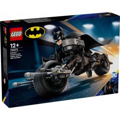 Конструктор LEGO DC Batman Фигурка Бэтмена для сборки и бэтцикл 713 деталей (76273)