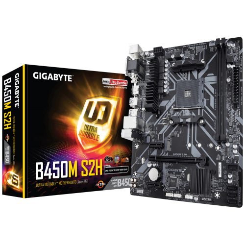 Купить Материнская плата Gigabyte B450M S2H (sAM4, AMD B450) (Восстановлено продавцом, 688130) с проверкой совместимости: обзор, характеристики, цена в Киеве, Днепре, Одессе, Харькове, Украине | интернет-магазин TELEMART.UA фото