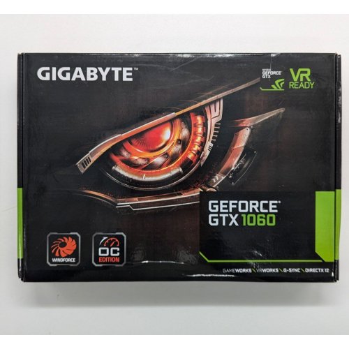 Купить Видеокарта Gigabyte GeForce GTX 1060 WindForce 2X OC 3072MB (GV-N1060WF2OC-3GD) (Восстановлено продавцом, 688166) с проверкой совместимости: обзор, характеристики, цена в Киеве, Днепре, Одессе, Харькове, Украине | интернет-магазин TELEMART.UA фото