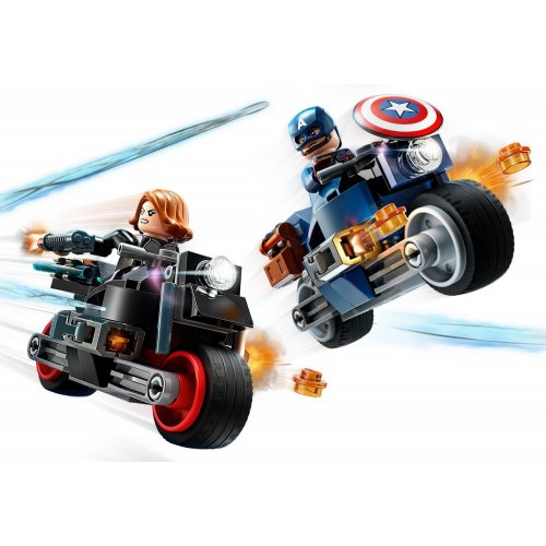 Купить Конструктор LEGO Marvel Мотоциклы Черной Вдовы и Капитана Америка 130 деталей (76260) - цена в Харькове, Киеве, Днепре, Одессе
в интернет-магазине Telemart фото