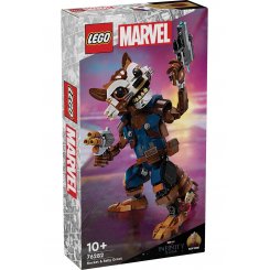 Конструктор LEGO Marvel Ракета и малыш Грут 566 деталей (76282)