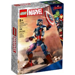 Конструктор LEGO Marvel Фигурка Капитана Америка для сборки 310 деталей (76258)