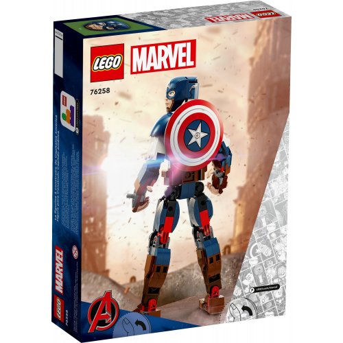 Купить Конструктор LEGO Marvel Фигурка Капитана Америка для сборки 310 деталей (76258) - цена в Харькове, Киеве, Днепре, Одессе
в интернет-магазине Telemart фото