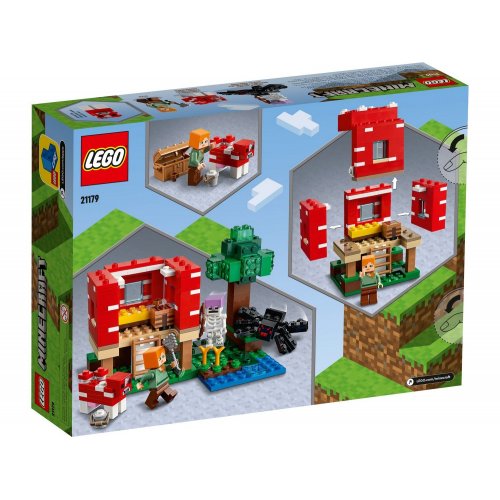 Купить Конструктор LEGO Minecraft Грибной дом 272 детали (21179) - цена в Харькове, Киеве, Днепре, Одессе
в интернет-магазине Telemart фото