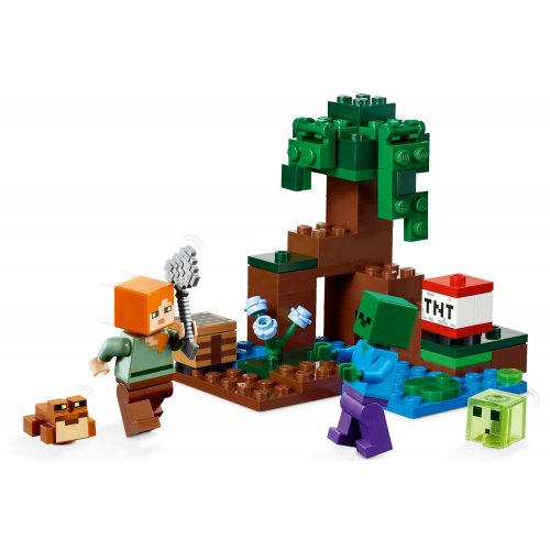 Купить Конструктор LEGO Minecraft Приключения на болоте 65 деталей (21240) - цена в Харькове, Киеве, Днепре, Одессе
в интернет-магазине Telemart фото