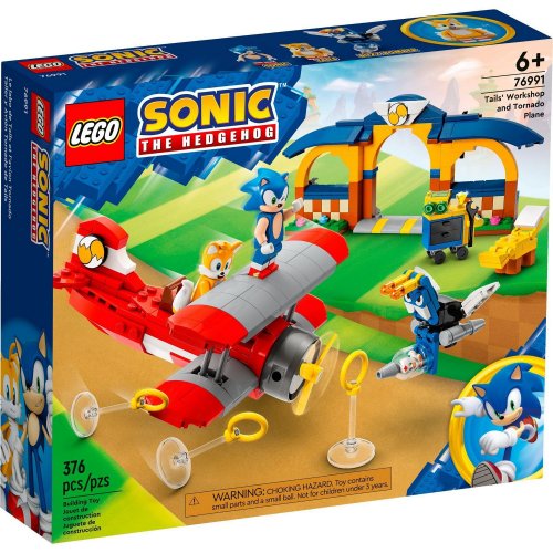 Купить Конструктор LEGO Sonic the Hedgehog Мастерская Тейлз и самолет Торнадо 376 деталей (76991) - цена в Харькове, Киеве, Днепре, Одессе
в интернет-магазине Telemart фото