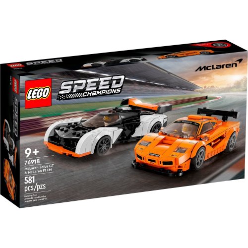 Купить Конструктор LEGO Speed Champions McLaren Solus GT і McLaren F1 LM 581 деталь (76918) - цена в Харькове, Киеве, Днепре, Одессе
в интернет-магазине Telemart фото