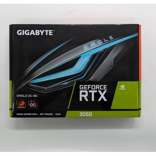 Купить Видеокарта Gigabyte GeForce RTX 3050 EAGLE OC 8192MB (GV-N3050EAGLE OC-8GD) (Восстановлено продавцом, 688362) с проверкой совместимости: обзор, характеристики, цена в Киеве, Днепре, Одессе, Харькове, Украине | интернет-магазин TELEMART.UA фото