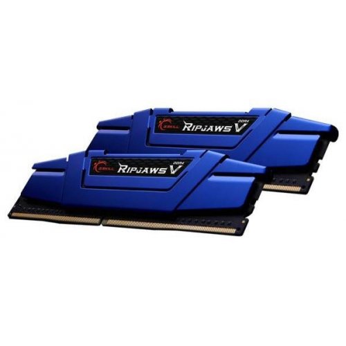 Фото ОЗУ G.Skill DDR4 16GB (2x8GB) 2666Mhz Ripjaws V Blue (F4-2666C15D-16GVB)