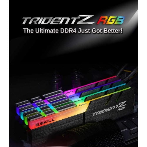 Фото ОЗУ G.Skill DDR4 16GB (2x8GB) 3200Mhz Trident Z RGB (F4-3200C16D-16GTZR)