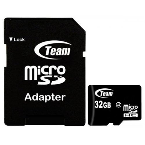 

Team microSDHC 32GB Class 4 (с адаптером) (TUSDH32GCL403)