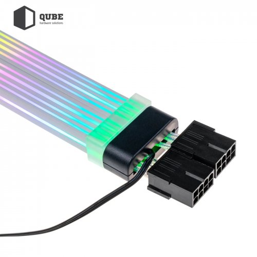 Купить Кабель питания для видеокарты QUBE 12 + 4pin to 2 x 8pin VGA RGB (12+4PINVGARGBBL) Black - цена в Харькове, Киеве, Днепре, Одессе
в интернет-магазине Telemart фото