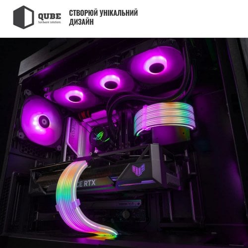 Купить Кабель питания для материнской платы QUBE 24P Female to Male RGB (24PINMBFMRGBBL) Black - цена в Харькове, Киеве, Днепре, Одессе
в интернет-магазине Telemart фото