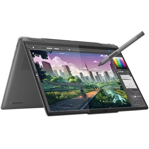 Купити Ноутбук Lenovo Yoga 7 2-in-1 14AHP9 (83DK002ARA) Storm Grey - ціна в Києві, Львові, Вінниці, Хмельницькому, Франківську, Україні | інтернет-магазин TELEMART.UA фото