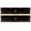 Photo RAM GoodRAM DDR4 8GB (2x4GB) 2400Mhz IRDM Black (IR-2400D464L15S/8GDC)