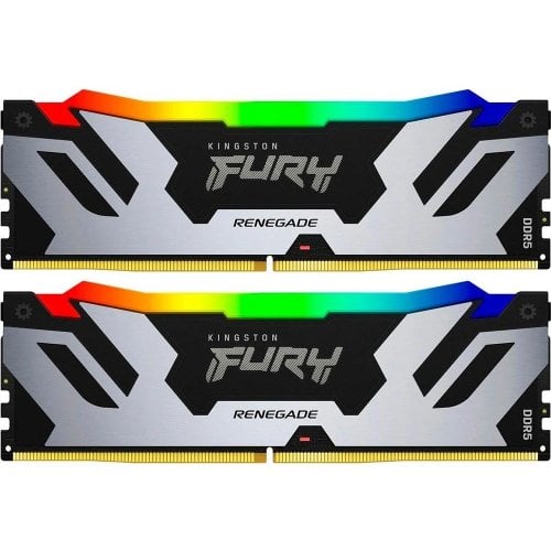 Озп Kingston DDR5 16GB 7200Mhz FURY Renegade RGB Black (KF572C38RSA-16) (Відновлено продавцем, 689402) купити з перевіркою сумісності: огляд, характеристики, ціна у Києві, Львові, Вінниці, Хмельницькому, Івано-Франківську, Україні | інтернет-магазин TELEMART.UA фото