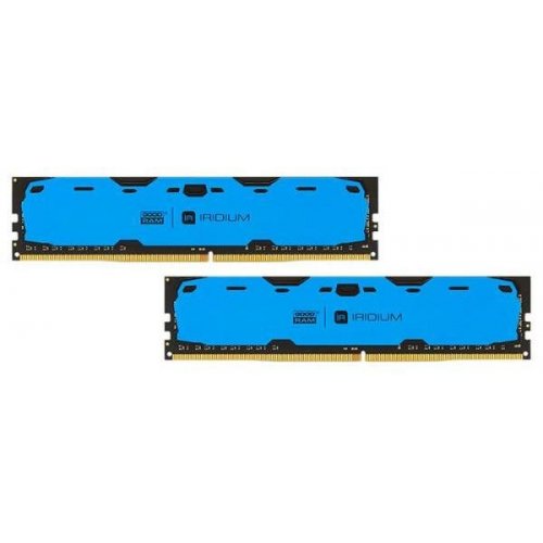 Фото ОЗП GoodRAM DDR4 8GB (2x4GB) 2400Mhz IRDM Blue (IR-B2400D464L15S/8GDC)
