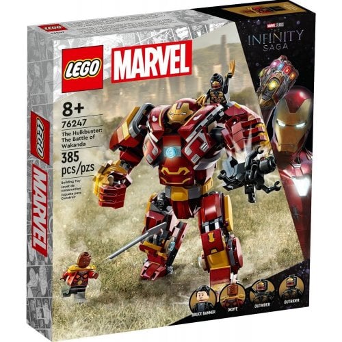 Купити Конструктор LEGO Super Heroes Marvel Халкбастер битва за Ваканду 385 деталей (76247) - ціна в Києві, Львові, Вінниці, Хмельницькому, Франківську, Україні | інтернет-магазин TELEMART.UA фото