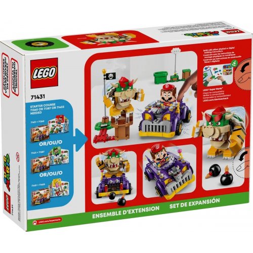 Купить Конструктор LEGO Super Mario Маслкар Bowser. Дополнительный набор 458 деталей (71431) - цена в Харькове, Киеве, Днепре, Одессе
в интернет-магазине Telemart фото