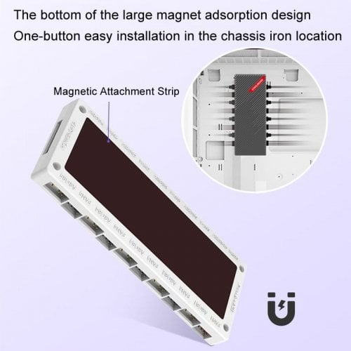 Купити Контролер Coolmoon AM10 PWM ARGB Black - ціна в Києві, Львові, Вінниці, Хмельницькому, Франківську, Україні | інтернет-магазин TELEMART.UA фото