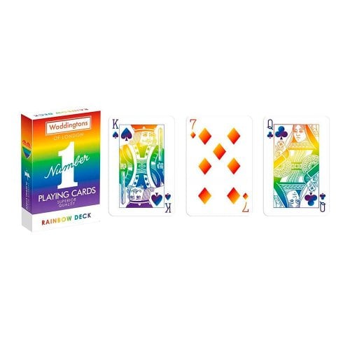 Купити Ігрові карти Winning Moves Waddingtons No.1 - Rainbow deck (WM00756-EN1-12) - ціна в Києві, Львові, Вінниці, Хмельницькому, Франківську, Україні | інтернет-магазин TELEMART.UA фото