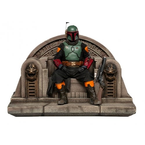 Купить Статуэтка Iron Studio Star War Mandalorian Boba Fett on Throne (LUCSWR45621-10) - цена в Харькове, Киеве, Днепре, Одессе
в интернет-магазине Telemart фото