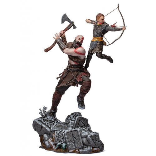 Купити Статуетка Iron Studio God Of War Kratos and Atreus Art Scale 1/10 (SOGAME49221-10) - ціна в Києві, Львові, Вінниці, Хмельницькому, Франківську, Україні | інтернет-магазин TELEMART.UA фото