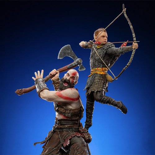 Купити Статуетка Iron Studio God Of War Kratos and Atreus Art Scale 1/10 (SOGAME49221-10) - ціна в Києві, Львові, Вінниці, Хмельницькому, Франківську, Україні | інтернет-магазин TELEMART.UA фото