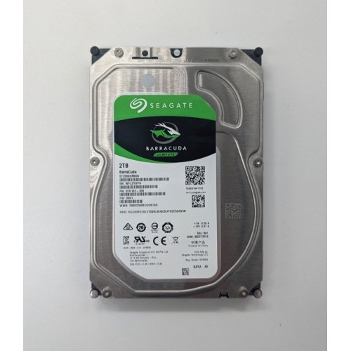 Купить Жесткий диск Seagate BarraCuda 2TB 256MB 7200RPM 3.5" (ST2000DM008) (Восстановлено продавцом, 690093) с проверкой совместимости: обзор, характеристики, цена в Киеве, Днепре, Одессе, Харькове, Украине | интернет-магазин TELEMART.UA фото