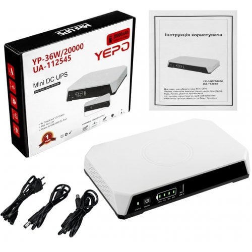 Купити ДБЖ для роутерів Yepo Mini DC-UPS YP-36W/20000mAh (UA-112545) - ціна в Києві, Львові, Вінниці, Хмельницькому, Франківську, Україні | інтернет-магазин TELEMART.UA фото