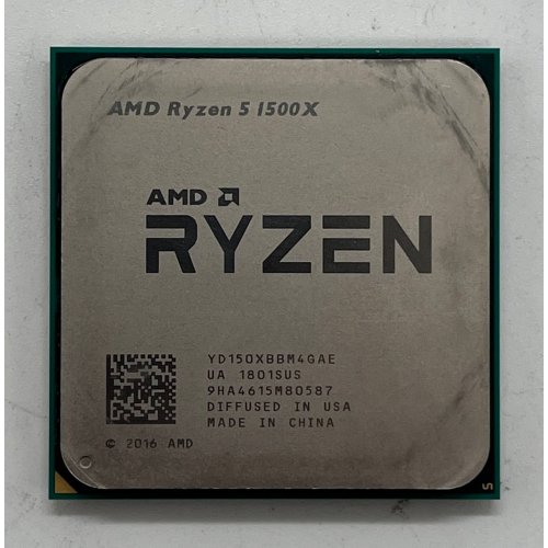 Купить Процессор AMD Ryzen 5 1500X 3.5(3.7)GHz 16MB sAM4 Tray (YD150XBBM4GAE) (Восстановлено продавцом, 690190) с проверкой совместимости: обзор, характеристики, цена в Киеве, Днепре, Одессе, Харькове, Украине | интернет-магазин TELEMART.UA фото