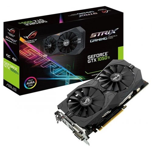 Купить Видеокарта Asus ROG GeForce GTX 1050 Ti STRIX OC 4096MB (STRIX-GTX1050TI-O4G-GAMING) (Восстановлено продавцом, 690209) с проверкой совместимости: обзор, характеристики, цена в Киеве, Днепре, Одессе, Харькове, Украине | интернет-магазин TELEMART.UA фото