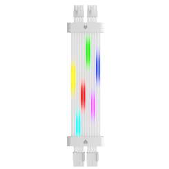 Кастомный кабель для видеокарты Coolmoon 2x8 pin GPU ARGB (GPU-28-W) White